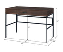 ACME Verster Built-in USB Port Writing Desk, Oak & Black Finish 93092 - Supfirm