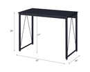 ACME Zaidin Writing Desk, Black Finish 92602 - Supfirm