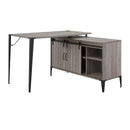 ACME Zakwani Writing Desk, Gray Oak & Black Finish OF00009 - Supfirm