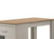 Alonzo Light Gray Small Space Counter Height Dining Table with Cabinet, Drawer, and 2 Ergonomic Counter Stools - Supfirm