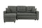 Ash Black Convertible Sectional Pull Out Bed Sofa Chaise Reversible Storage Chaise Polyfiber Tufted Couch Lounge - Supfirm