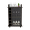 Bar Cart Baltimore, Six Wine Cubbies, Carbon Espresso Finish - Supfirm