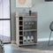 Bar Cart Baltimore, Six Wine Cubbies, Light Gray Finish - Supfirm