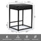 Bar stool, set of 2 bar chairs, kitchen breakfast bar stool Seat with footstool, living room, party room Modern Barstools BLACK - Supfirm