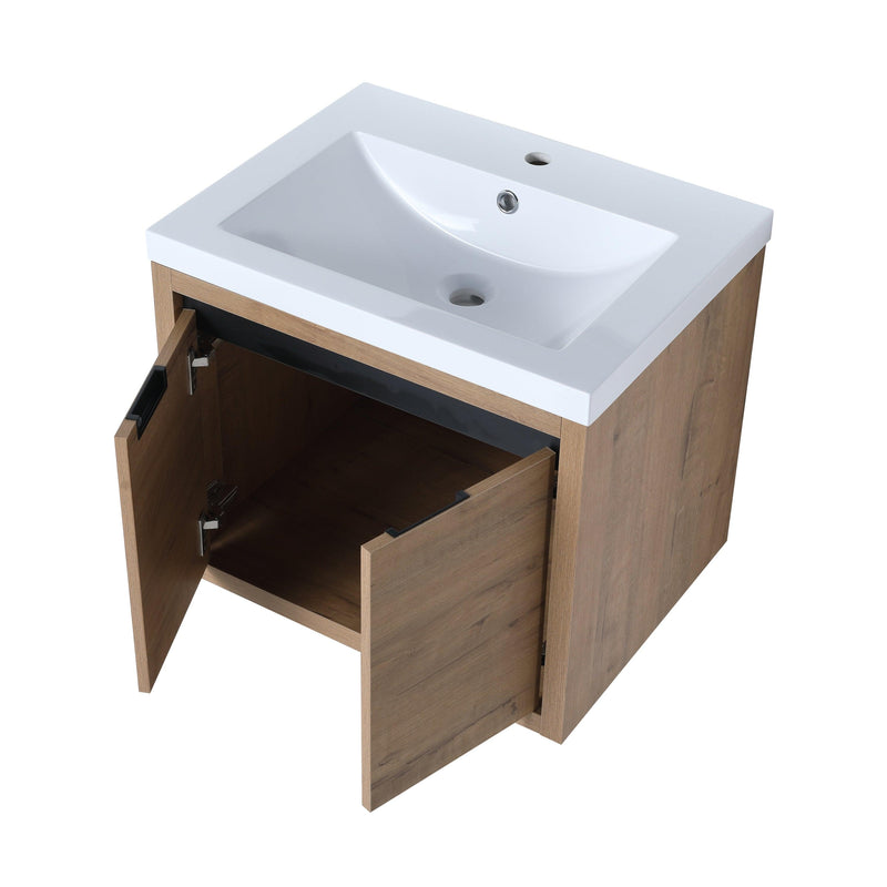 Bathroom Cabinet With Sink,Soft Close Doors,Float Mounting Design,24 Inch For Small Bathroom,24x18-00924 IMO-1(KD-Packing),W128650513 - Supfirm