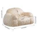 Bean Bag Chair Lazy Sofa Bean Bag Chair Adult, Teen High Density Foam Padded Modern Accent Chair Comfortable Living Room, Bedroom Chair - Supfirm