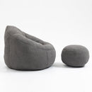 Bedding Bean Bag Sofa Chair High Pressure Foam Bean Bag Chair Adult Material with Padded Foam Padding Compressed Bean Bag With Footrest - Supfirm