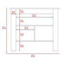 Berkeley 2-Piece Kitchen Set, Wall Cabinet and Kitchen Island, White and Onyx - Supfirm