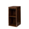 Brown walnut color modular wine Cubbies bar Cabinet with Storage Shelves with Hutch for Dining Room - Supfirm