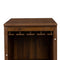 Brown walnut color modular wine Cubbies bar Cabinet with Storage Shelves with Hutch for Dining Room - Supfirm