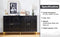 Buffet Sideboard Cabinet, 4 Doors Accent Storage Cabinet, Mid Century Modern Buffet Table with Adjustable Shelf, Console Table for Kitchen, Dining Room, Living Room, Black - Supfirm