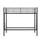 Bunk Bed Twin Over Twin Size with 2 Ladders and Full-Length Guardrail, Metal, No Box Spring Needed, Noise Free, Black - Supfirm