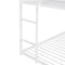 Bunk Beds for Kids Twin over Twin,House Bunk Bed Metal Bed Frame Built-in Ladder,No Box Spring Needed White - Supfirm