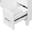 [Cabinet Only] 36" White Bathroom Vanity(Sink not included) - Supfirm