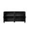 Cabinet with 4 Doors and 4 open shelgves,Freestanding Sideboard Storage Cabinet Entryway Floor Cabinet for Living Room Office Bedroom - Supfirm