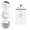 California 2 Piece Kitchen Set, Delos Kitchen Island + Barbados Pantry Cabinet , White /Onyx /Light Oak - Supfirm