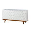 Casmo 60'' Wide Sideboard WHITE - Supfirm