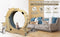 Cat Sports Running Wheel, Cats Wheel Wood Climbing Frame, Cat Litter Fitness Wheel Cat Tree, Oversized Roller Cat Indoor Activity Center,Large(Right) - Supfirm