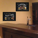 Supfirm "Cheers Collection" 2-Piece Vignette By Debbie DeWitt, Printed Wall Art, Ready To Hang Framed Poster, Black Frame - Supfirm