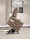 Classic Rolled Arm Power Lift-Chair Recliner - Heat, Adjustable Massage - Plush Seating, High-Grade Polyester Fabric - Supfirm