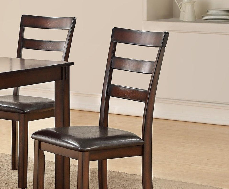 Classic Style 6pcs-Dining Set Rectangle Table 4 Side Chairs And Bench Dining Room Furniture MDF Rubber wood - Supfirm