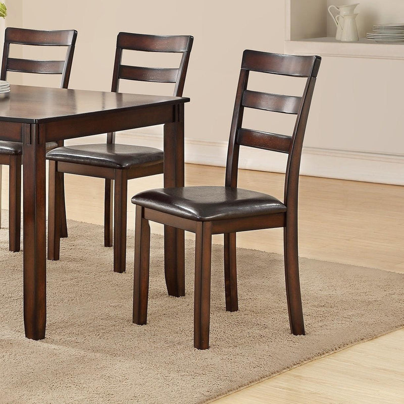 Classic Style 6pcs-Dining Set Rectangle Table 4 Side Chairs And Bench Dining Room Furniture MDF Rubber wood - Supfirm