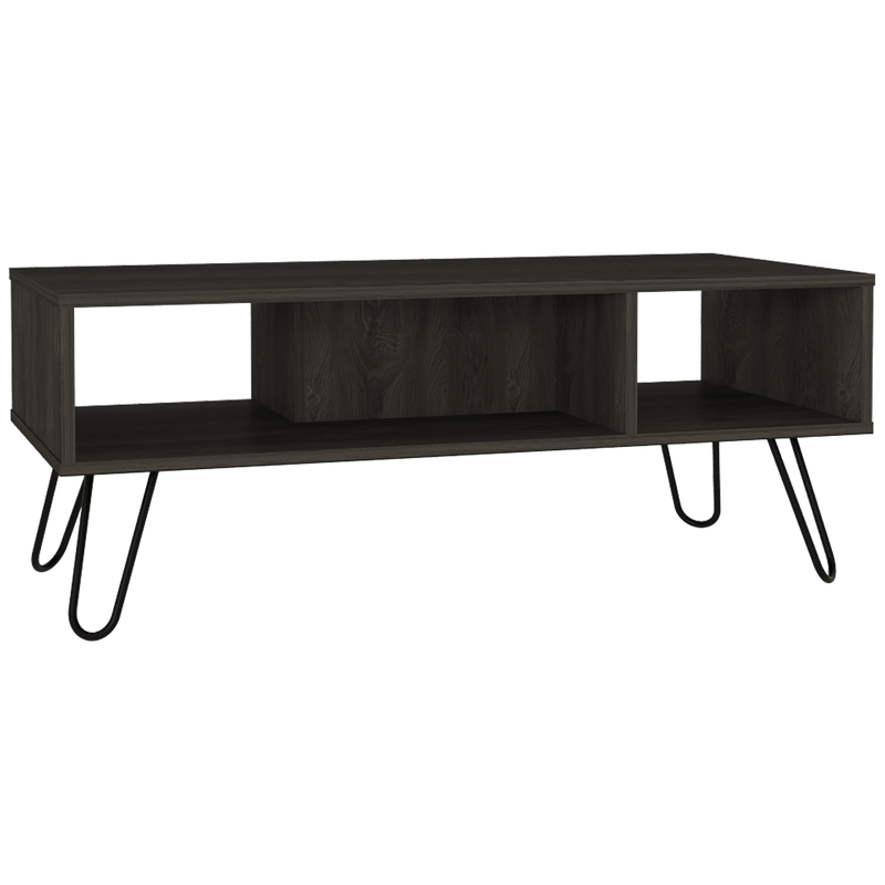 Coffee Table Minnesota, Two Shelves, Carbon Espresso Finish - Supfirm