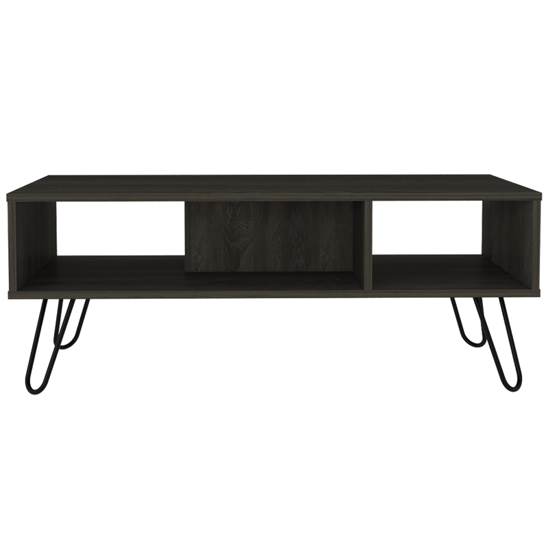 Coffee Table Minnesota, Two Shelves, Carbon Espresso Finish - Supfirm