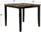Contemporary Counter Height Dining 5pc Set Table w 4x Chairs Brown Finish Birch Faux Marble Table Top Tufted Chairs Cushions Kitchen Dining Room Furniture Dinette - Supfirm