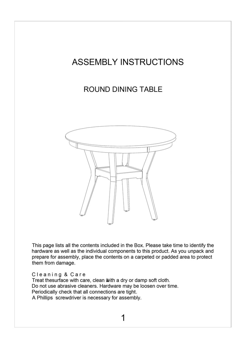 Contemporary Dining 5pc Set Round Table w 4x Side Chairs Grey Finish Rubberwood Unique Design - Supfirm