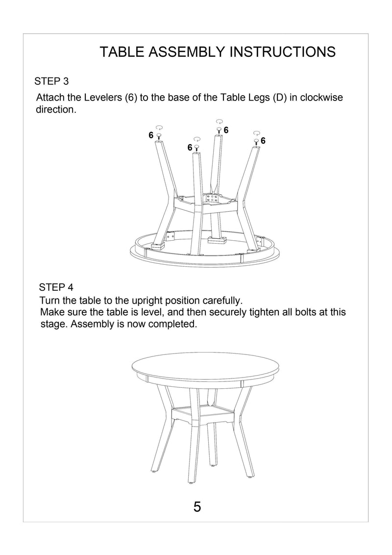 Contemporary Dining 5pc Set Round Table w 4x Side Chairs Grey Finish Rubberwood Unique Design - Supfirm