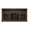 Contemporary TV Media Stand Modern Entertainment Console with 18" Fireplace Insert for TV Up to 65" with Open and Closed Storage Space, Brown, 60"W*15.75"D*29"H - Supfirm