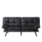 Convertible Memory Foam Futon Couch Bed, Modern Folding Sleeper Sofa-SF267PUBK - Supfirm