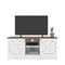 Costal Wood Base 2 Cupboards Vintage TV Stand - Supfirm