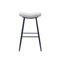 Counter Height Bar Stool Set of 2 for Dining Room Kitchen Counter Island,Linen fabric Upholstered Breakfast Seat Stools With Footrest,Beige Gray+Pale Blue - Supfirm