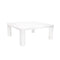 Cream White Coffe Table, 33.5" Modern Minimalist Square Coffee Tables for Living Room Home Office, Sturdy Durable Low Table for Sitting on The Floor, Tatami Floor Tables - Supfirm