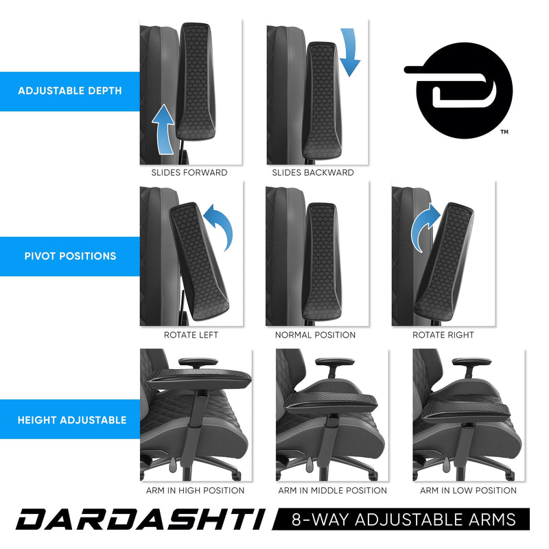 Dardashti Gaming Chair - Arctic White - Supfirm