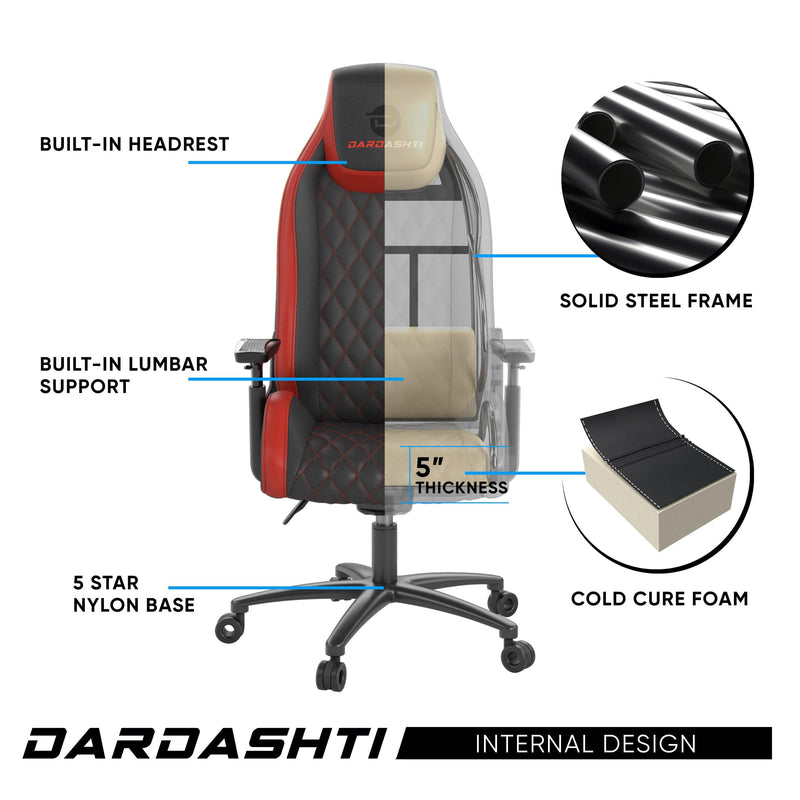 Dardashti Gaming Chair - Red - Supfirm