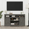 Dark Gray Farmhouse Storage Cabinet Sideboard Shelves Movable Barn Door Tv Stands For Living Room Indoor - Supfirm