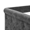 Daybed with Trundle Upholstered Tufted Sofa Bed,with Button and Copper Nail on Arms,both Twin Size,Grey(85.5"x42"x30.5") - Supfirm