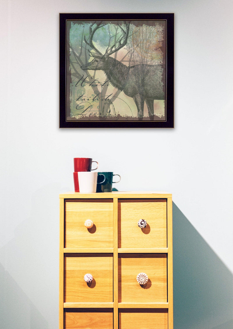 Supfirm "Deer" By Barb Tourtillotte, Printed Wall Art, Ready To Hang Framed Poster, Black Frame - Supfirm