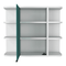 Supfirm DEPOT E-SHOP Roma Mirrored Medicine Cabinet, Six External Shelves, Three Interior Shelves, White - Supfirm