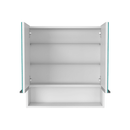 Supfirm DEPOT E-SHOP Tatacoa Mirror Medicine Cabinet, One Open Shelf, Three Interior Shelves, White - Supfirm