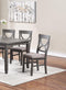 Dining Room Furniture 6pc Set Rectangle Table 4x Side Chairs and A Bench Grey Finish MDF Rubberwood - Supfirm