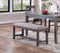 Dining Room Furniture Simple 6pc Set Dining Table 4x Side Chairs and A Bench Solid wood and veneers - Supfirm