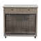 Dog Crate Furniture, Wooden Dog House, Decorative Dog Kennel with Drawer, Indoor Pet Crate End Table for Small Dog, Steel-Tube Dog Cage, Chew-Proof, Grey 31.7" L×23.2" W×33" H - Supfirm