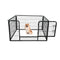 Dog Playpen Designed for Camping, Yard , 28" Height for Medium/Small Dogs, 4Panels - Supfirm