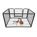 Dog Playpen Designed for Camping, Yard , 28" Height for Medium/Small Dogs, 4Panels - Supfirm