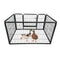 Dog Playpen Designed for Camping, Yard , 28" Height for Medium/Small Dogs, 4Panels - Supfirm