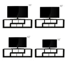 Double L-Shaped TV Stand,Display Shelf ,Bookcase for Home Furniture,Black - Supfirm